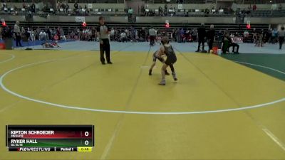 55 lbs Cons. Round 3 - Ryker Hall, DC Elite vs Kipton Schroeder, Mn Elite