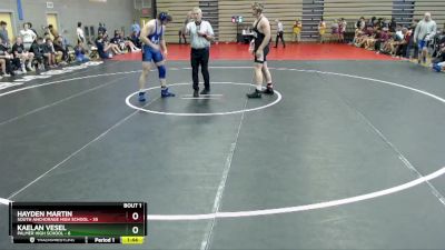 215 lbs Round 1: 12:00pm Fri. - Hayden Martin, South Anchorage High School vs Kaelan Vesel, Palmer High School