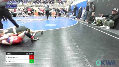 52 lbs Quarterfinal - Xander Cermak, Perry Wrestling Academy vs Rawley Wolf, Cowboy Wrestling Club