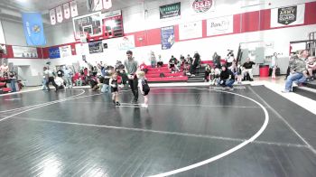 55 lbs Rr Rnd 4 - Elisabeth Greer, Heat vs Aria Reeves, Wyandotte Youth Wrestling