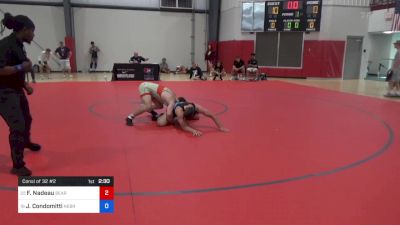 74 kg Consi Of 32 #2 - Fin Nadeau, Bearcat Wrestling Club vs Jagger Condomitti, Nebraska Wrestling Training Center