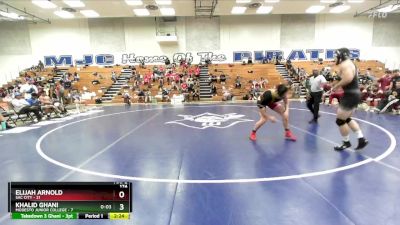 174 lbs Semis & 3rd Wb (16 Team) - Elijah Arnold, Sac City vs Khalid Ghani, Modesto Junior College