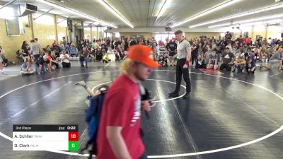 125 lbs 3rd Place - Aiden Schlier, Tamaqua vs Owen Clark, Palmyra