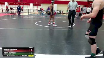 133 lbs Champ. Round 1 - Simon Graeber, Southern Oregon vs Nitin Kukreja, Simon Fraser (B.C.)