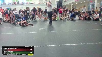 52 lbs Quarterfinal - Diego Ruiz, Gladiator Wrestling Club vs Raylan Bryant, Hit Squad