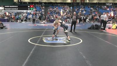 126 lbs Round Of 64 - Owen Marshall, WA vs Teagan Caciolo, PA