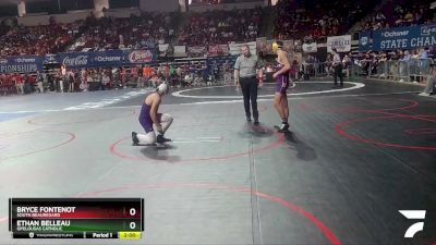 D 3 144 lbs Champ. Round 1 - Bryce Fontenot, South Beauregard vs Ethan Belleau, Opelousas Catholic