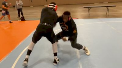 Quincy Monday And Yahya Thomas Drill Before Senior Nationals