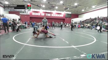 61 lbs Rr Rnd 3 - David Carraway, Rough Riders vs Luke Walker, Piedmont