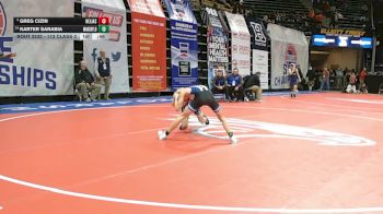 113 Class 3 lbs Cons. Round 2 - Karter Sarabia, Marshfield vs Greg Cizin, Helias Catholic