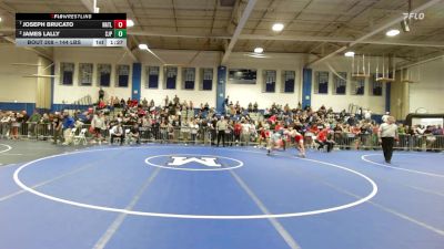 144 lbs Quarterfinal - Joseph Brucato, North Attleborough vs James Lally, Saint John's Prep