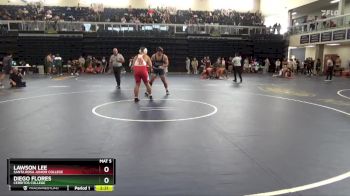 285 lbs Cons. Round 3 - Lawson Lee, Santa Rosa Junior College vs Diego Flores, Cerritos College