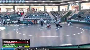 106 lbs Placement Matches (16 Team) - Brandon Runhaar, Austin Vandegrift vs Manuel Padilla, El Paso Pebble Hills