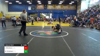 182 lbs Consi Of 16 #1 - Ismael Montero, Cypress Creek High School vs Blake Coleman, Citrus Wrestling Club