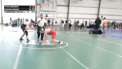 145 lbs Consi Of 32 #1 - Titus Anderson, VA vs Zachary Brown, MA