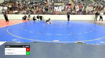 73 lbs Final - Nathaniel Allen, Walnut Grove Wrestling Club vs Jacob Metzger, Georgia