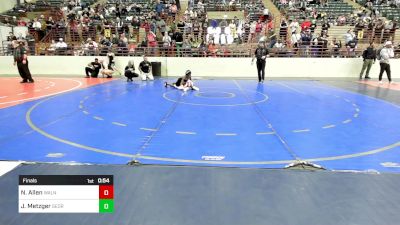 73 lbs Final - Nathaniel Allen, Walnut Grove Wrestling Club vs Jacob Metzger, Georgia