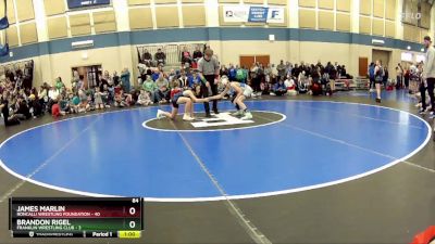 84 lbs Placement - Bryant Robertson, Franklin Wrestling Club vs Lucas Hayes, Roncalli Wrestling Foundation