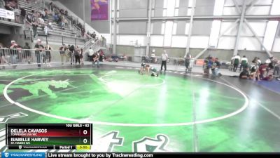 62 lbs 3rd Place Match - Delela Cavasos, Toppenish USA WC vs Isabelle Harvey, St. Maries WC