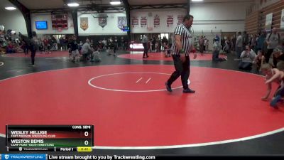 7 lbs Cons. Semi - Wesley Hellige, Fort Madison Wrestling Club vs Weston Bemis, Camp Point Youth Wrestling
