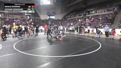 41.7-42.4 lbs Champ. Round 2 - Giovanni Verderaime, High Elevation Wrestling Club vs Natalie Gutierrez, Betterman Elite Wrestling