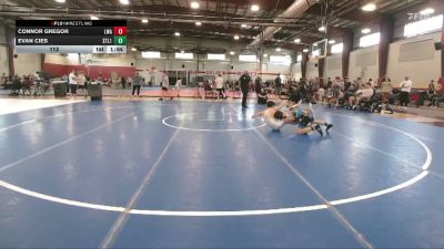 113 lbs Round 3 (8 Team) - Connor Gregor, Launch Wrestling Academy vs Evan Cies, Steller 1
