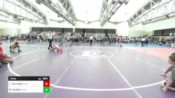 51-T lbs Final - Lucas Corredor, Pride Wrestling vs Milo Ksebe, McDonald Wrestling Academy