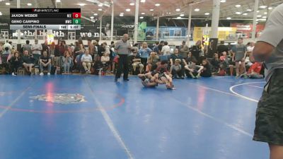 108 lbs Semifinal - Jaxon Weber, Northeast Elites Black - HSC vs Geno Carpino, Malvern WC - HSC