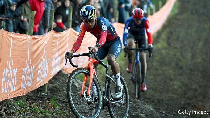 Tom Pidcock racing in Namur Cyclocross World Cup