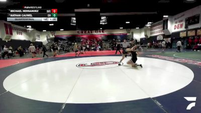 138 lbs Quarterfinal - Michael Hernandez, Santa Fe vs Nathan Cauwel, Chino