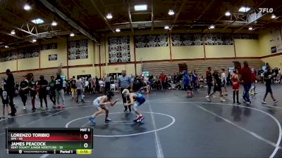 64 lbs Champ. Round 1 - Lorenzo Toribio, GPS vs James Peacock, Kent County Junior Wrestling