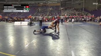 165 lbs Semis (4 Team) - Nick Cheshier, Chicago vs Jack Richardson, Johnson & Wales (RI)