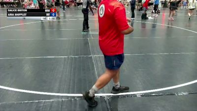 78 lbs Round 3 (10 Team) - Salice Briton, MF Angels vs Aria Shifflet, Botetourt TC