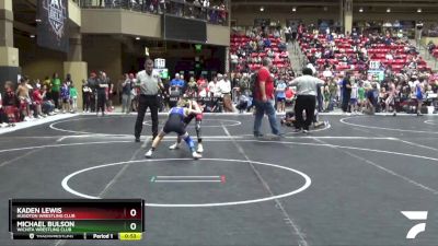 79 lbs Champ. Round 2 - Michael Bulson, Wichita Wrestling Club vs Kaden Lewis, Hugoton Wrestling Club