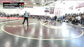 165 lbs Semifinal - Cooper Theriault-Dinielli, Plainville vs Russell Stewart, Griswold/Wheeler