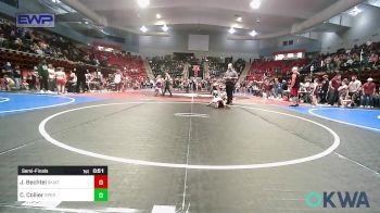 35 lbs Semifinal - Jace Bechtel, Skiatook Youth Wrestling vs Clara Collier, Sperry Wrestling Club