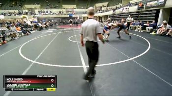 220 lbs Finals (8 Team) - Kole Sneed, Oak Park & River Forest vs Colton Crowley, Mahomet-Seymour