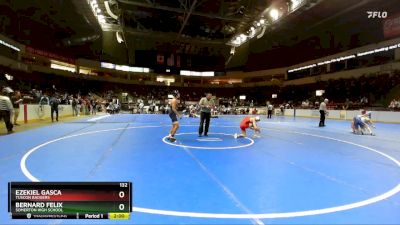 132 lbs Champ. Round 2 - Ezekiel Gasca, Tuscon Badgers vs Bernard Felix, Somerton High School