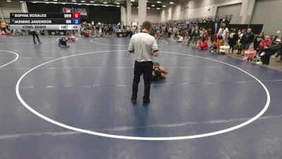 125 lbs Cons. Semis - Sophia Rosales, Silverback Wrestling Fort Worth vs Jasmine Anderson, Hawkeye Wrestling Academy