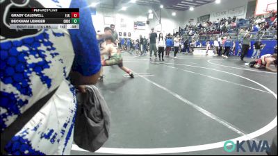 110 lbs Semifinal - Grady Caldwell, Elgin Wrestling vs Beckham Leniger, Choctaw Ironman