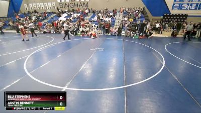 150 lbs Semifinal - Blu Stephens, Sanderson Wrestling Academy vs Austin Bennett, Team Prestige