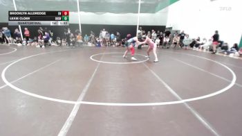 125 lbs Quarterfinal - Brooklyn Alldredge, Edwardsville WC vs Lexie Cloer, Bentonville High School Wrestl