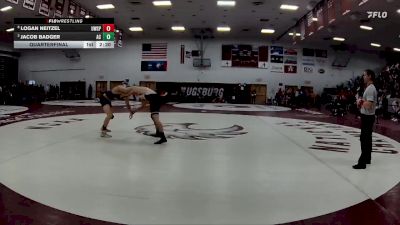 197 lbs Quarterfinal - Jacob Badger, Augustana (il) vs Logan Neitzel, Wisconsin-Stevens Point