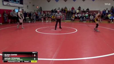 130 lbs Cons. Round 4 - Olivia Coates, Midland vs Sophia Schuman, Columbus Catholic, Waterloo