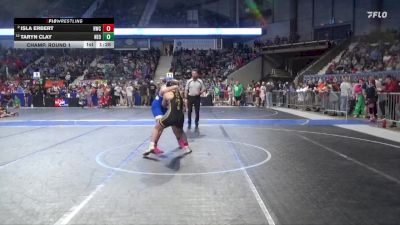 150 lbs Champ. Round 1 - Taryn Clay, Neodesha vs Isla Erbert, Hays Wrestling Club