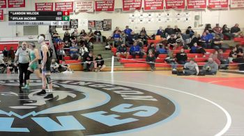 132 lbs Quarterfinal - Landon Wilcox, Otter Valley vs Dylan Jacobs, Colchester