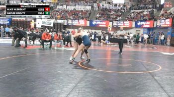 G - 135 lbs Cons. Round 3 - Kaylee Orcutt, Custer Co. (Miles City) (Girls) vs Alice Albrecht, Bozeman (Girls)