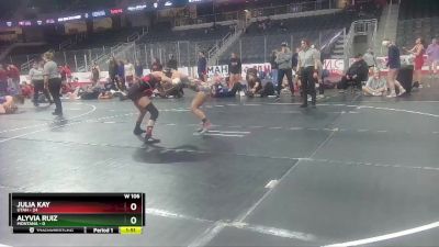 W 106 lbs Round 2 (3 Team) - Julia Kay, Utah vs Alyvia Ruiz, Montana