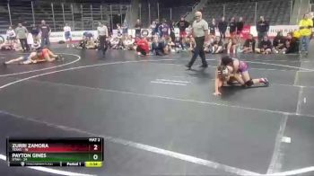 W 100 lbs Round 1 (4 Team) - Zurri Zamora, Texas vs Payton Gines, Utah