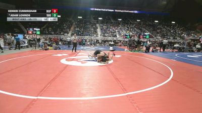 4A-175 lbs Champ. Round 1 - Kennin Cunningham, Rock Springs vs Adam Lownds, Thunder Basin High School